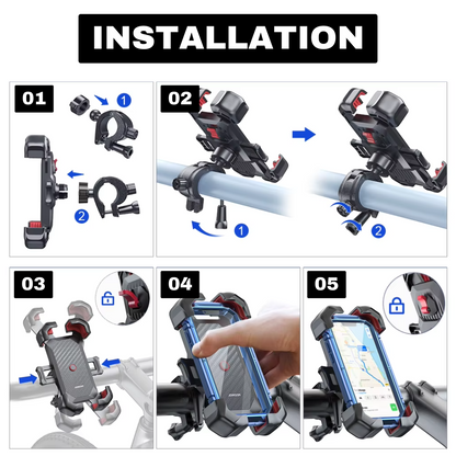 360° Fahrrad-Handyhalter – Fester Halt, perfekte Sicht, volle Kontrolle