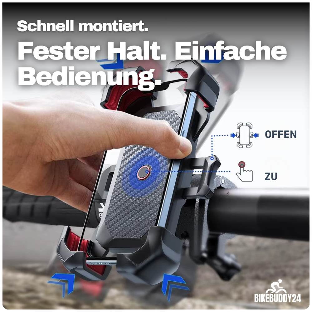 360° Fahrrad-Handyhalter – Fester Halt, perfekte Sicht, volle Kontrolle