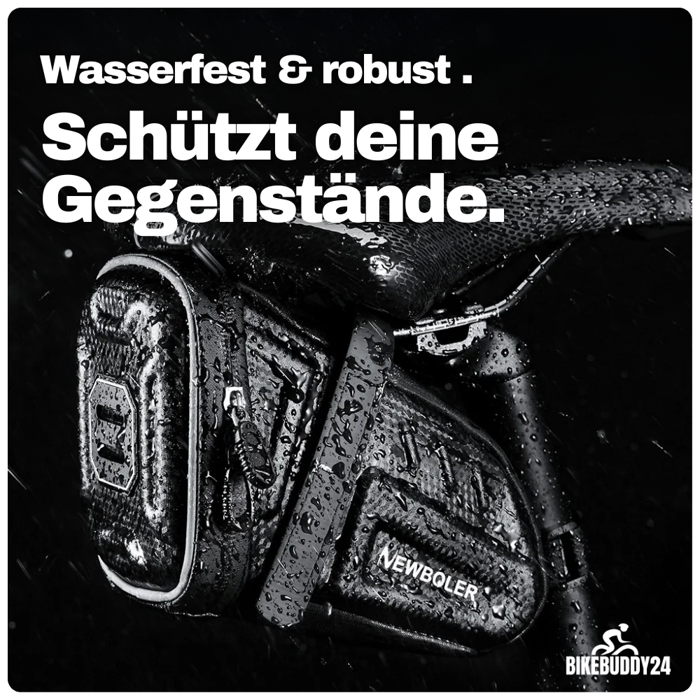 Wasserdichte Fahrrad-Satteltasche – Kompakt, sicher & bereit für jede Tour