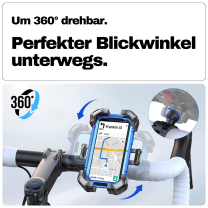 360° Fahrrad-Handyhalter – Fester Halt, perfekte Sicht, volle Kontrolle