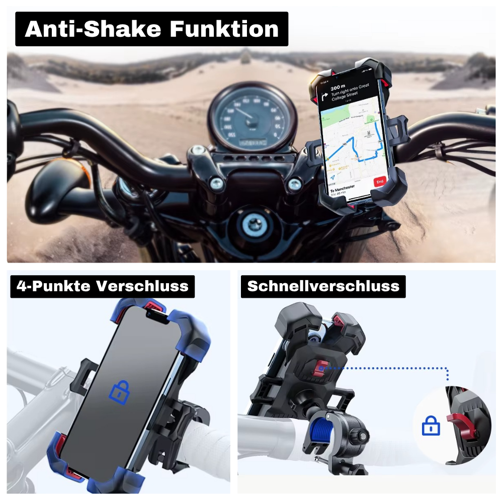 360° Fahrrad-Handyhalter – Fester Halt, perfekte Sicht, volle Kontrolle