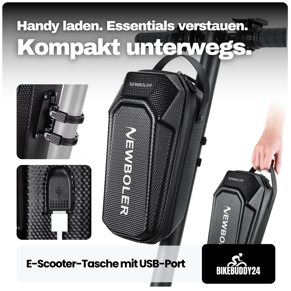 E-Scooter-Tasche mit USB-Port – Mehr Stauraum & Energie für unterwegs