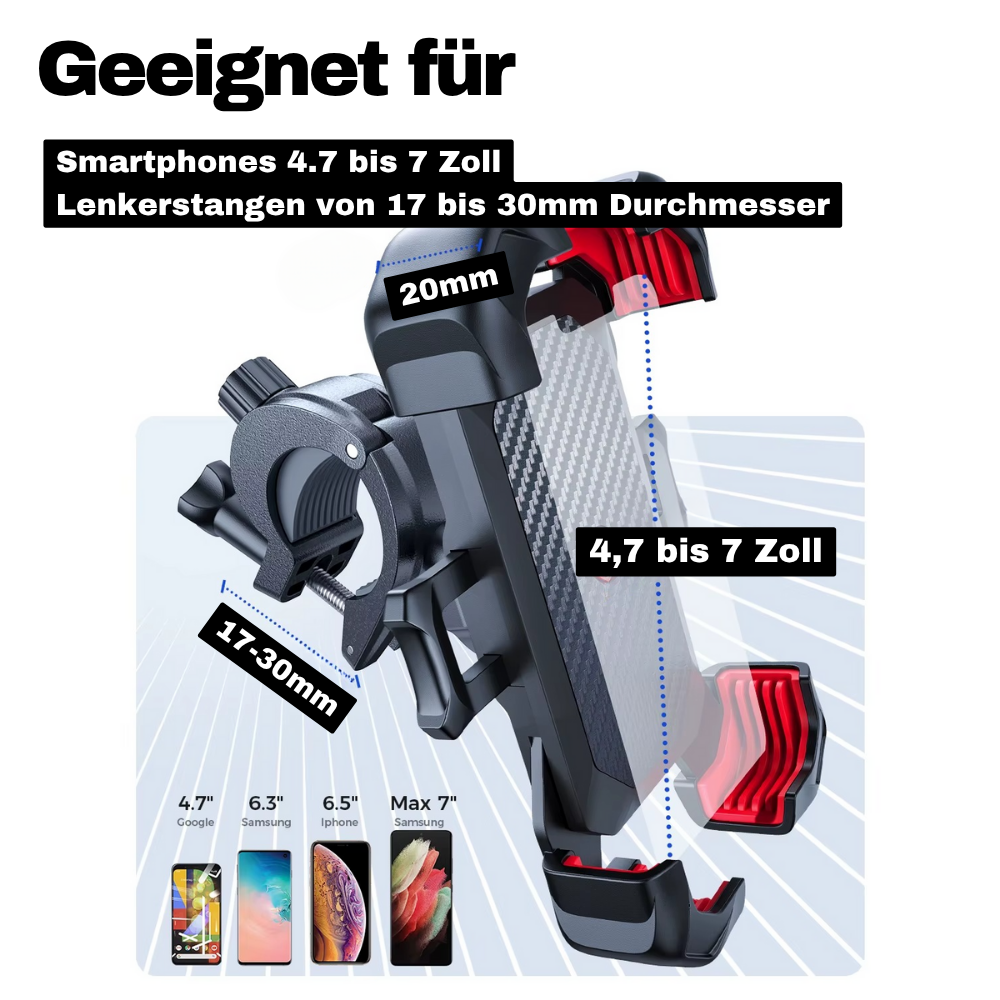 360° Fahrrad-Handyhalter – Fester Halt, perfekte Sicht, volle Kontrolle