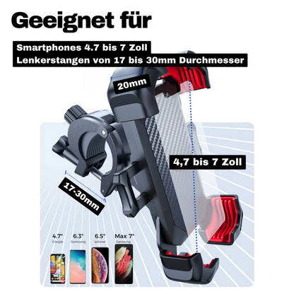 360° Fahrrad-Handyhalter – Fester Halt, perfekte Sicht, volle Kontrolle